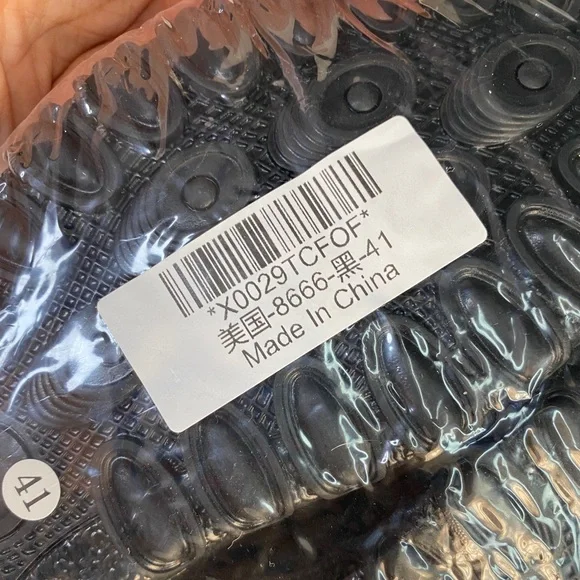 Fashion Fur Lined Slippers Mens 7 Black - Picture 5 of 7